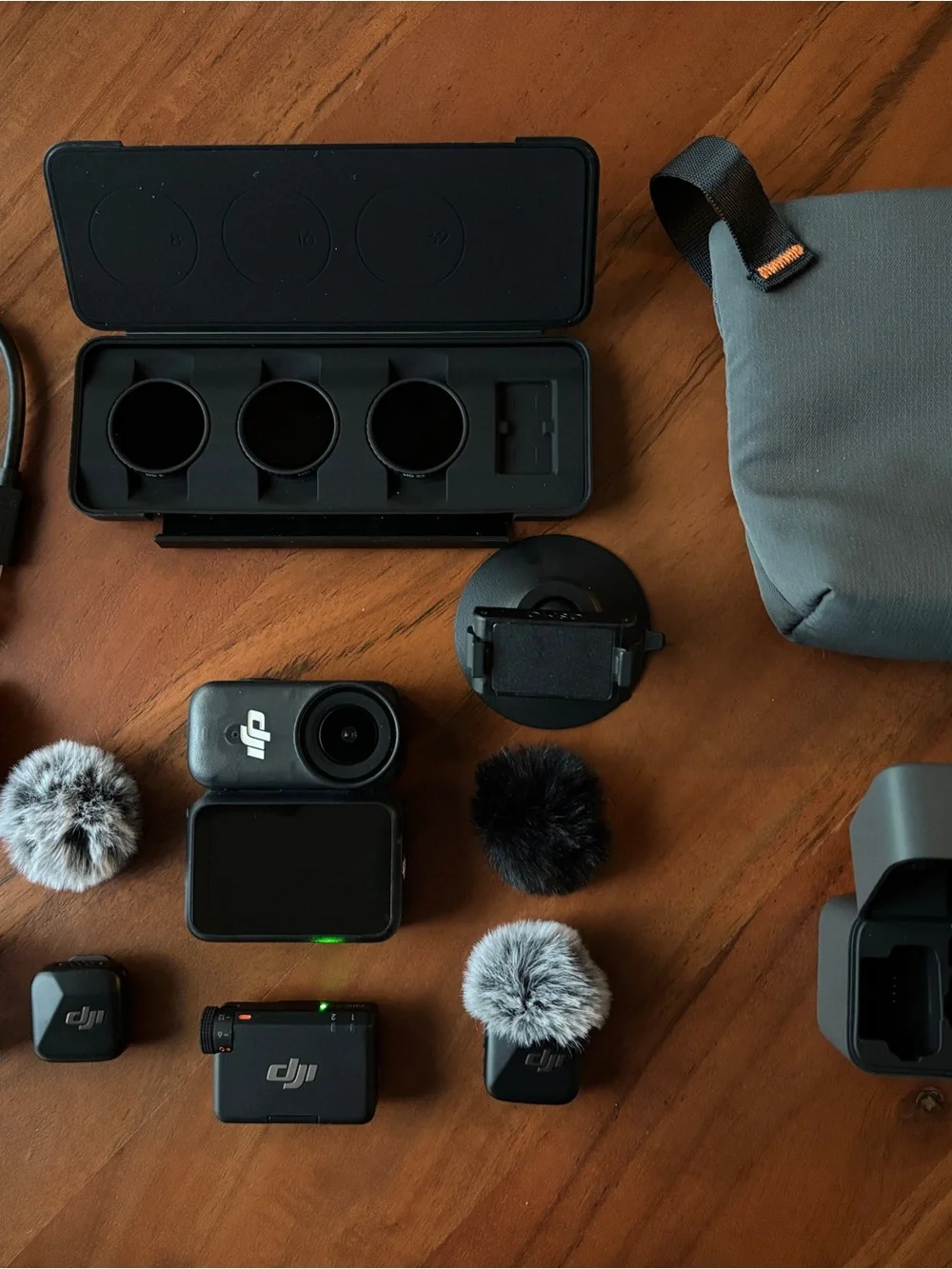 DJI Compact Action Camera Kit in Black and Gray